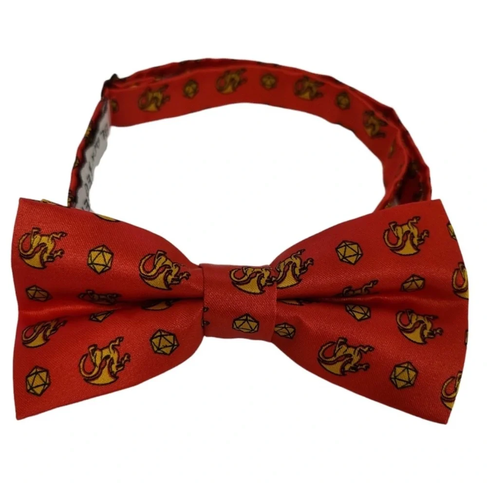 Loot Crate Exclusive Black Tie Geek RED BOW TIE Dungeons & Dragons, DND